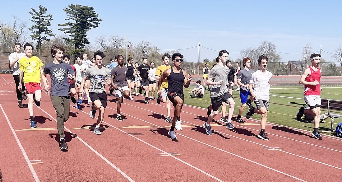 B.B. track runners break school record 