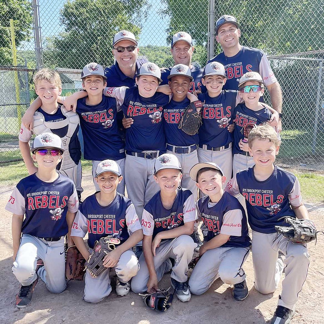 Historic Rye Brook baseball first with a Rebels Day to honor GHVBL Spring Championship 9U club 