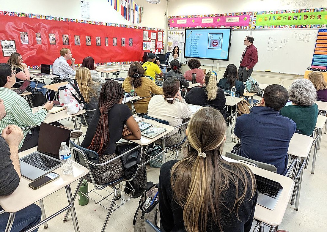 To connect with the Ramily,  PCHS teachers learn español 